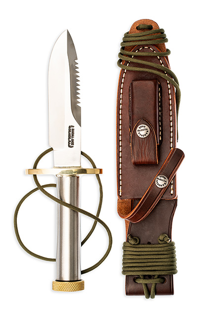 The Randall Made Knives Attack Survival  18-5 5 Knife shown opened and closed.